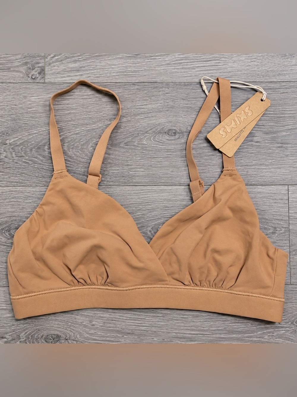 NWT SKIMS Fits Everybody Triangle Bralette Ochre XXS BR-TRI-0235